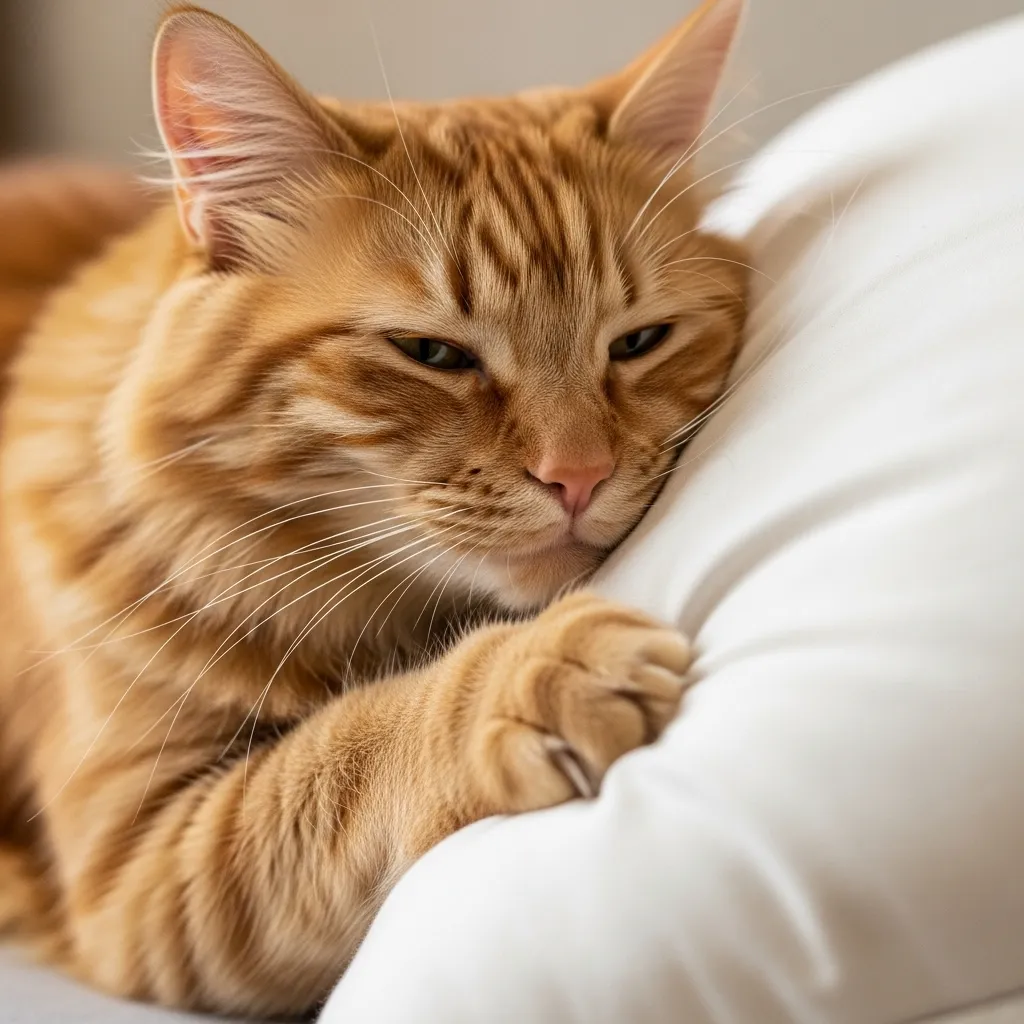  Cat choosing human bed because of scent and warmth