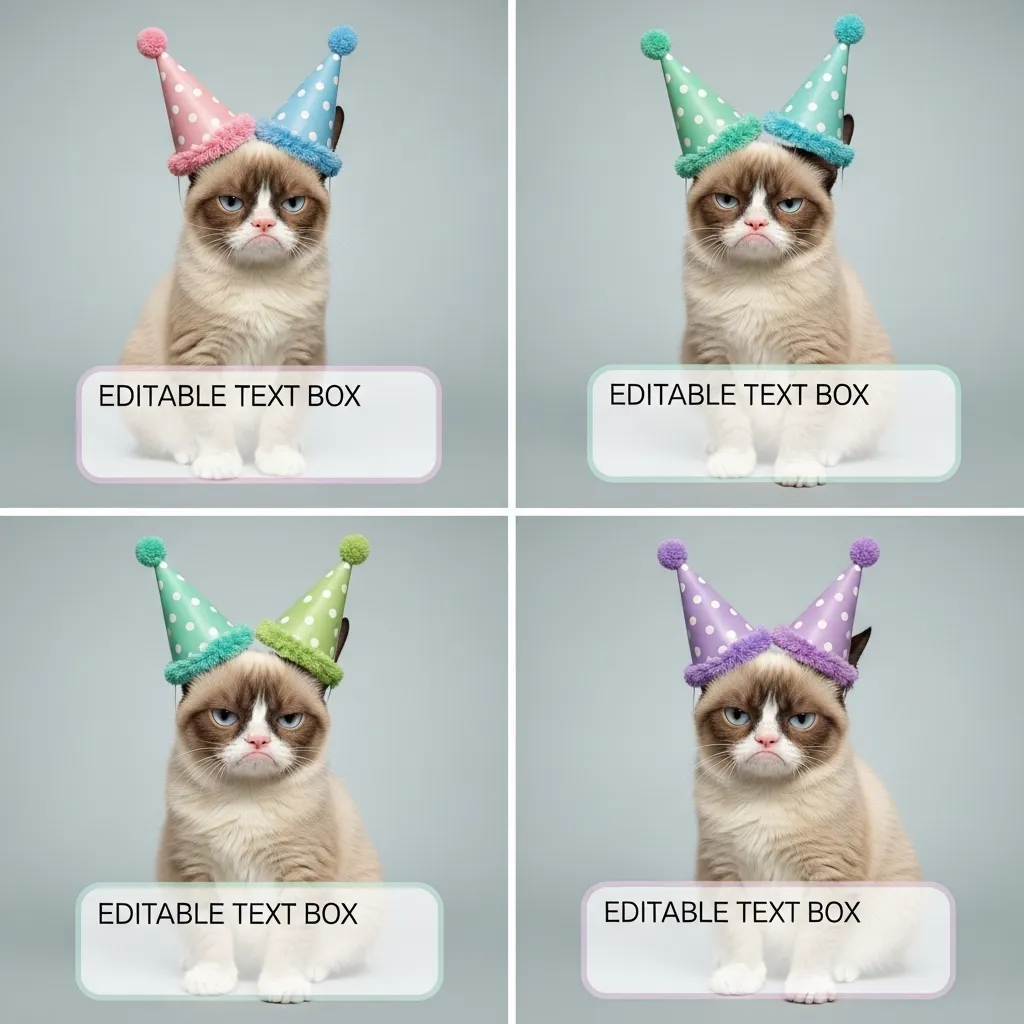Free Grumpy Cat birthday meme templates 2025 – ready to customize