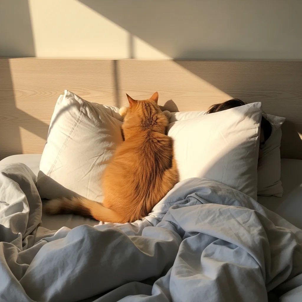 cat steals pillow sleeping cat meme 2025