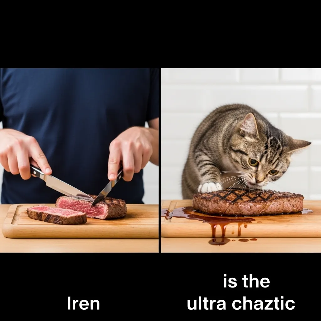 cat eating funny moments – human vs cat dinner etiquette