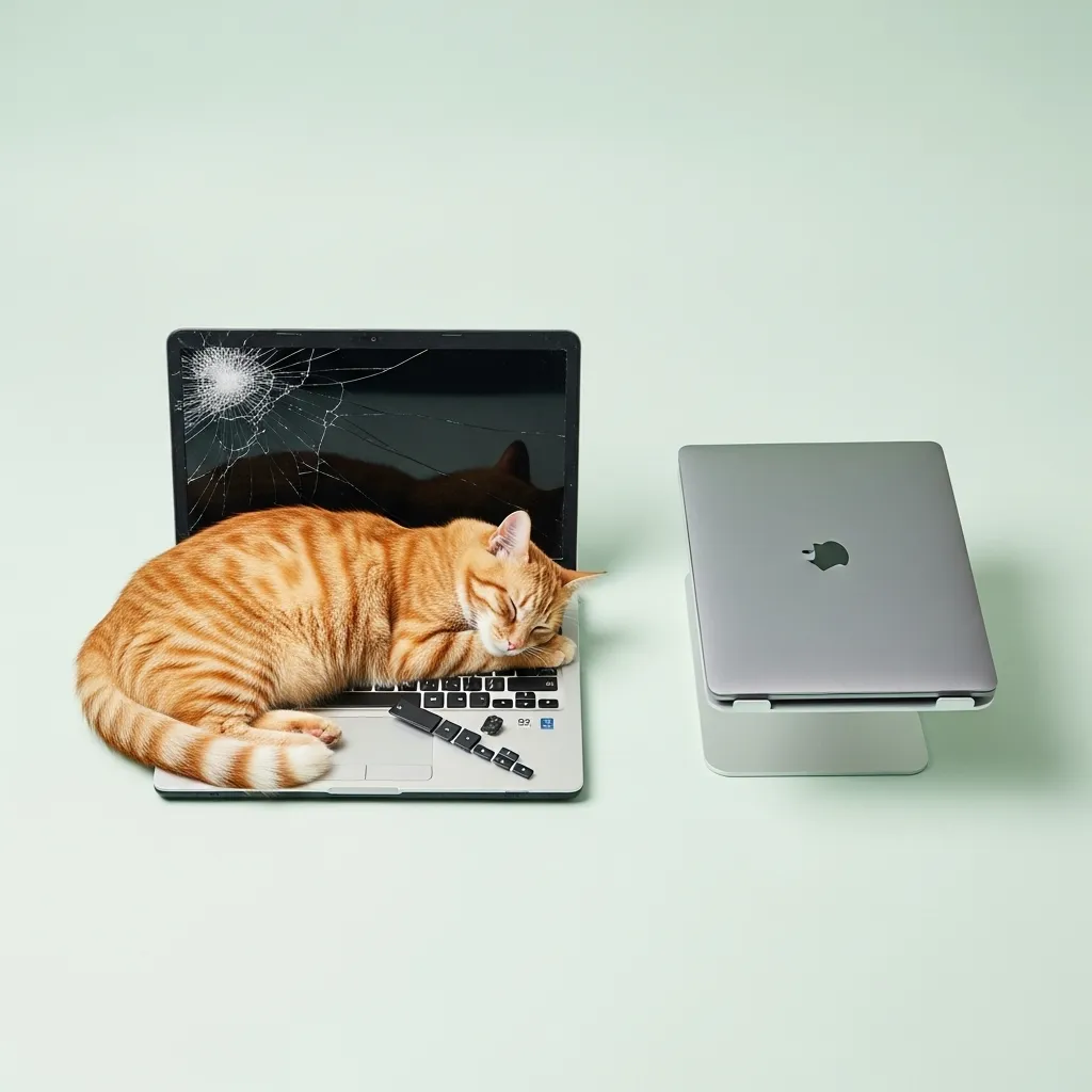 decoy laptop hack stops cat on keyboard meme forever
