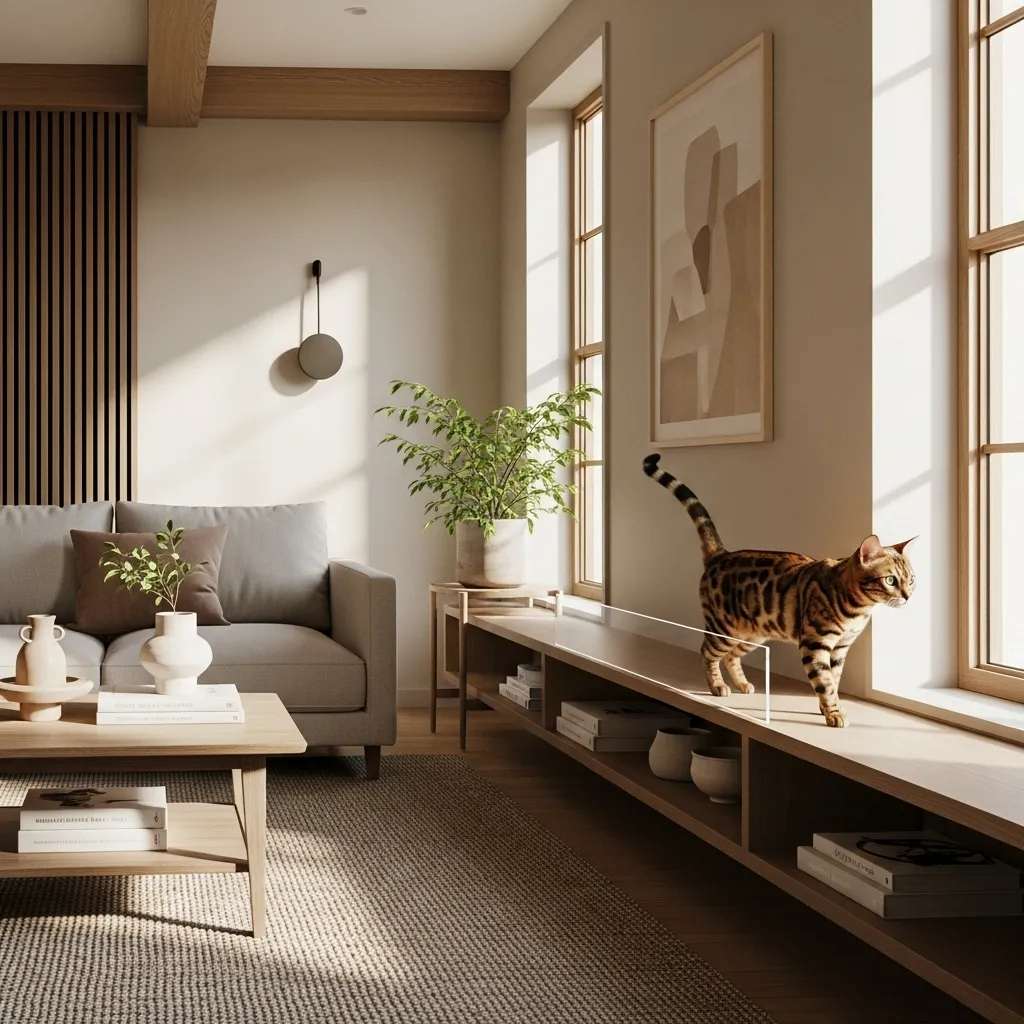  Elegant cat-proofed living room that still looks designer-perfect