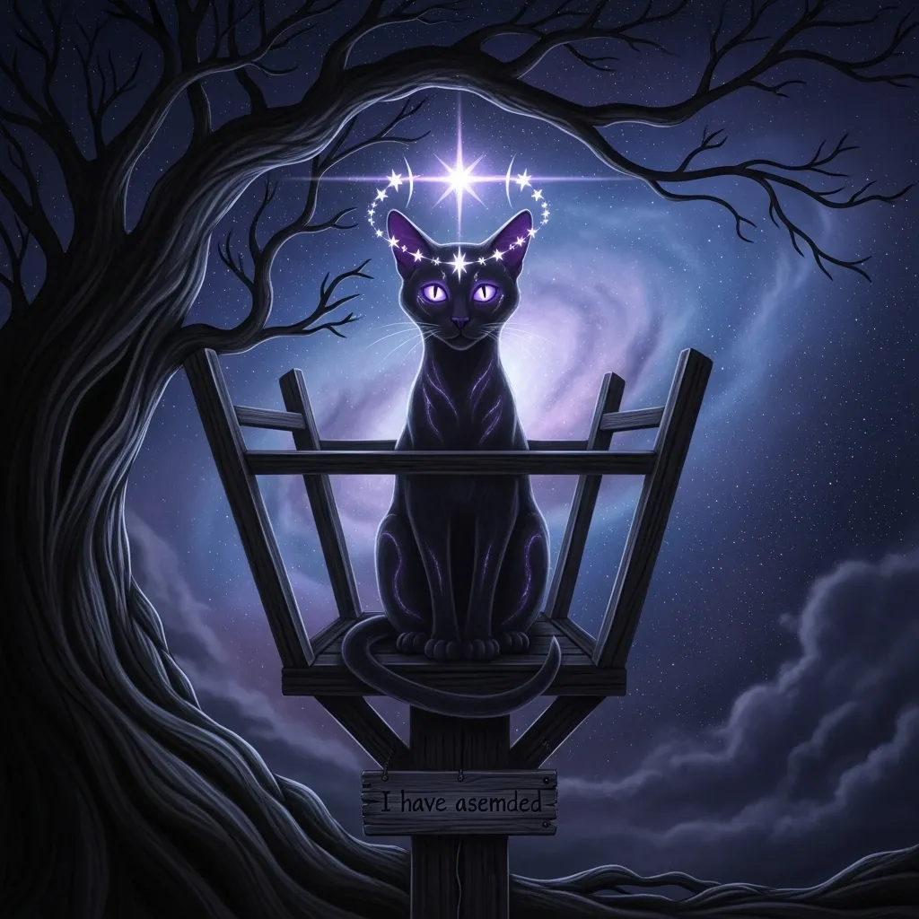 kitten Christmas tree meme 2025 – cat becomes the star