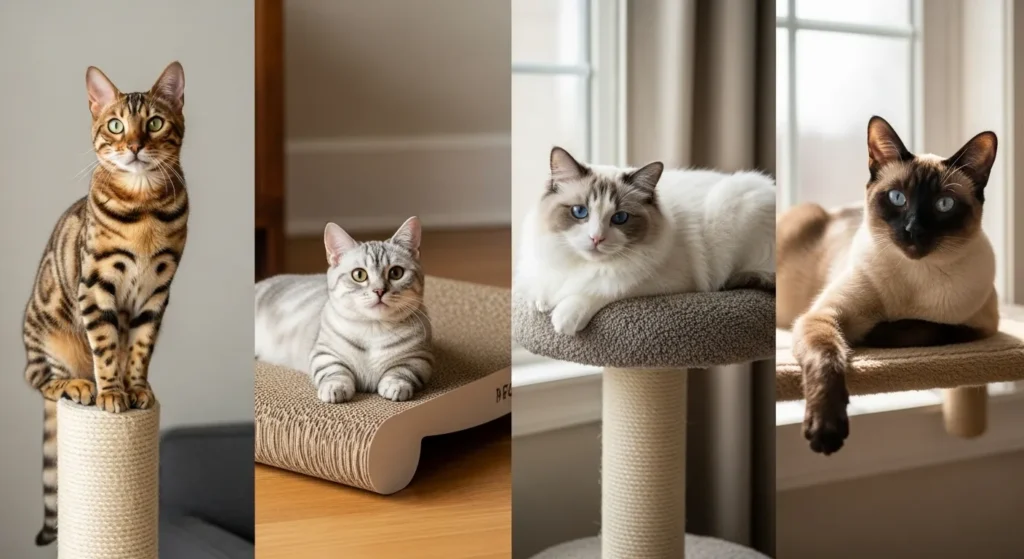 Breed-specific scratching posts – match your cat’s style to stop destructive scratching