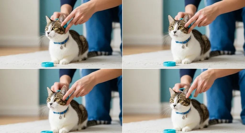 Positive reinforcement training sequence – how to stop cat scratching with rewards