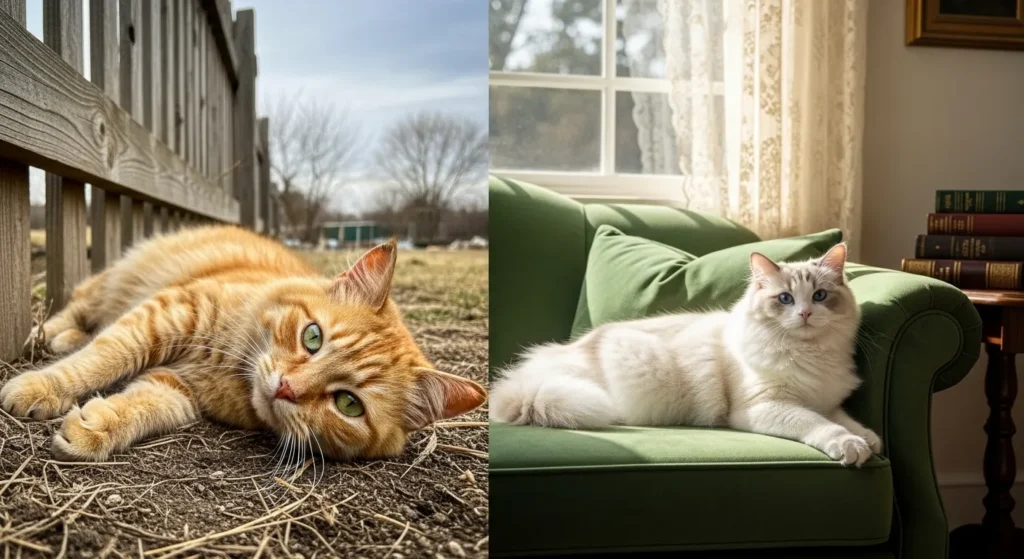 Indoor vs outdoor cat fur: why indoor cats have softer coats