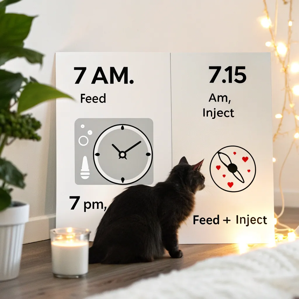 Mastering Cat Insulin Injections 10 Sample feline insulin routine schedule for diabetic cats โฐ๐ฑ