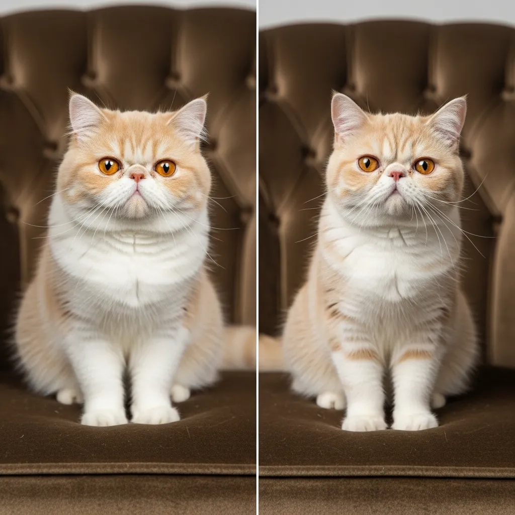 The Cutest Cat Breeds in the World 3 Persian vs Exotic Shorthair – long-haired vs short-haired flat-faced cutest cat breeds