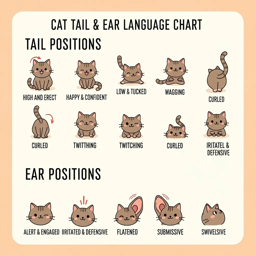 Cat tail movements meaning and ear positions decoded essential cat body language guide