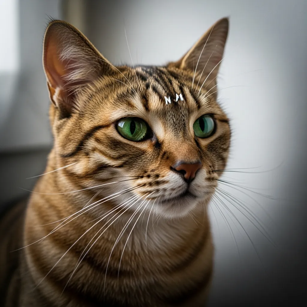 Cat staring intensely at blank wall – common feline behavior explained