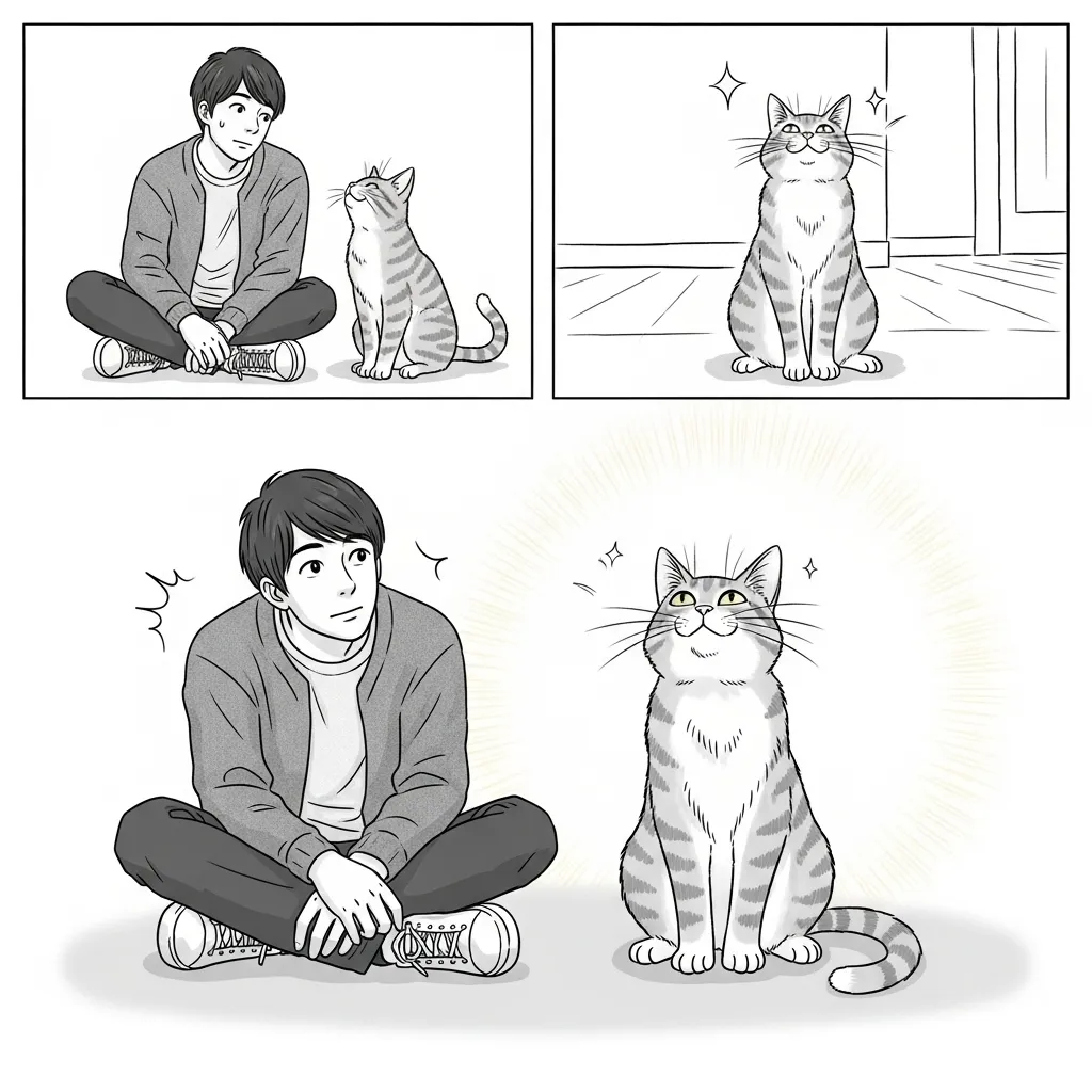 Comic explaining why cats bring 'gifts': they see you as a family member to care for
