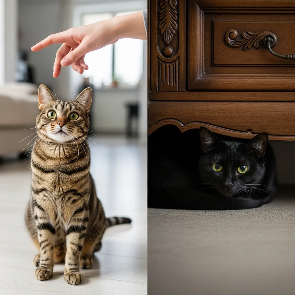 Comparison of well-socialized and poorly Socialization  cat behaviors.