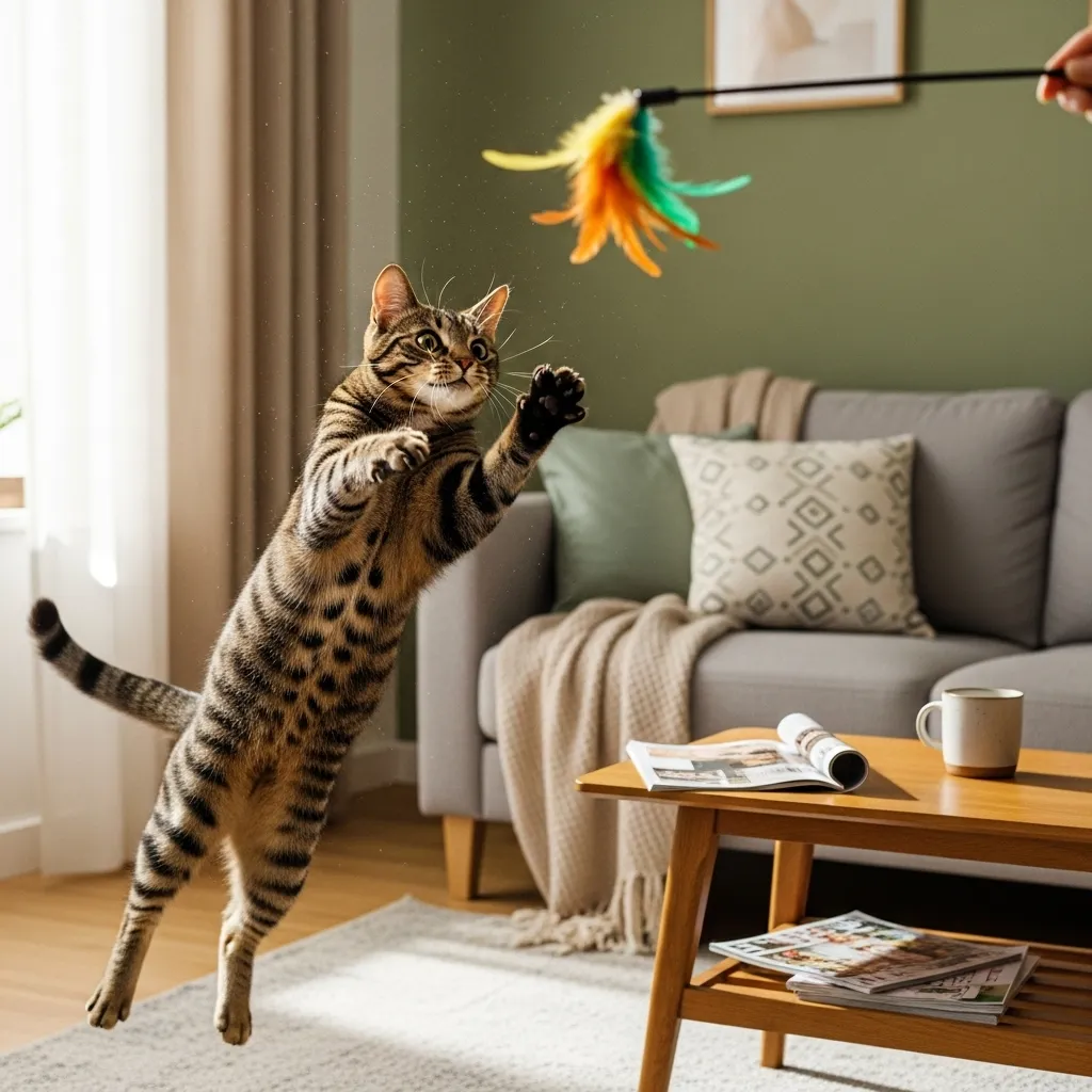  Cat engaged in daily play routine]