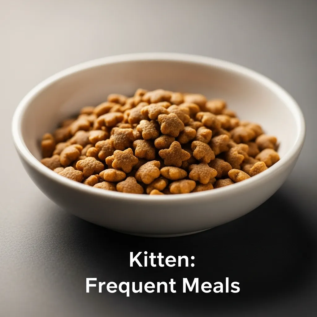 Comparison of appropriate feeding bowls and setups for kittens, adult cats, senior cats, and cats with medical conditions requiring special diets.