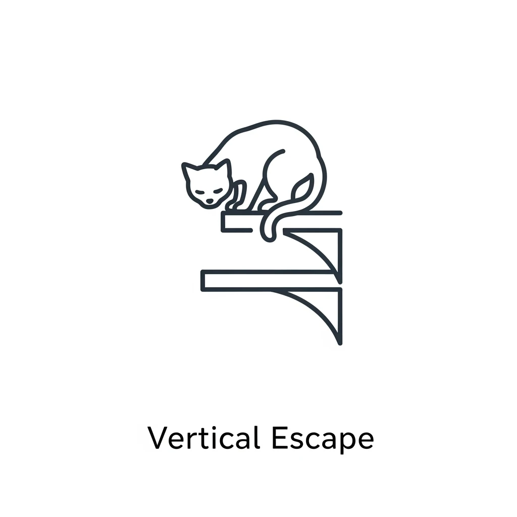 Three icon-based tips for solving multi-cat issues: add litter boxes, separate feeding, and provide vertical space.
