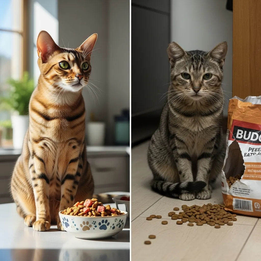 Comparison of cat health outcomes relating to protein quality in diet.