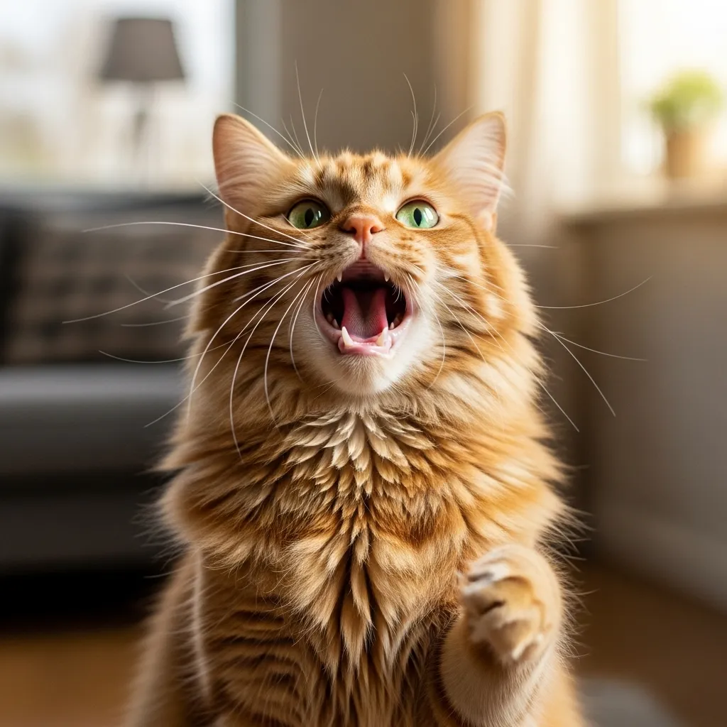 Vocal cat with perfect dramatic timing.