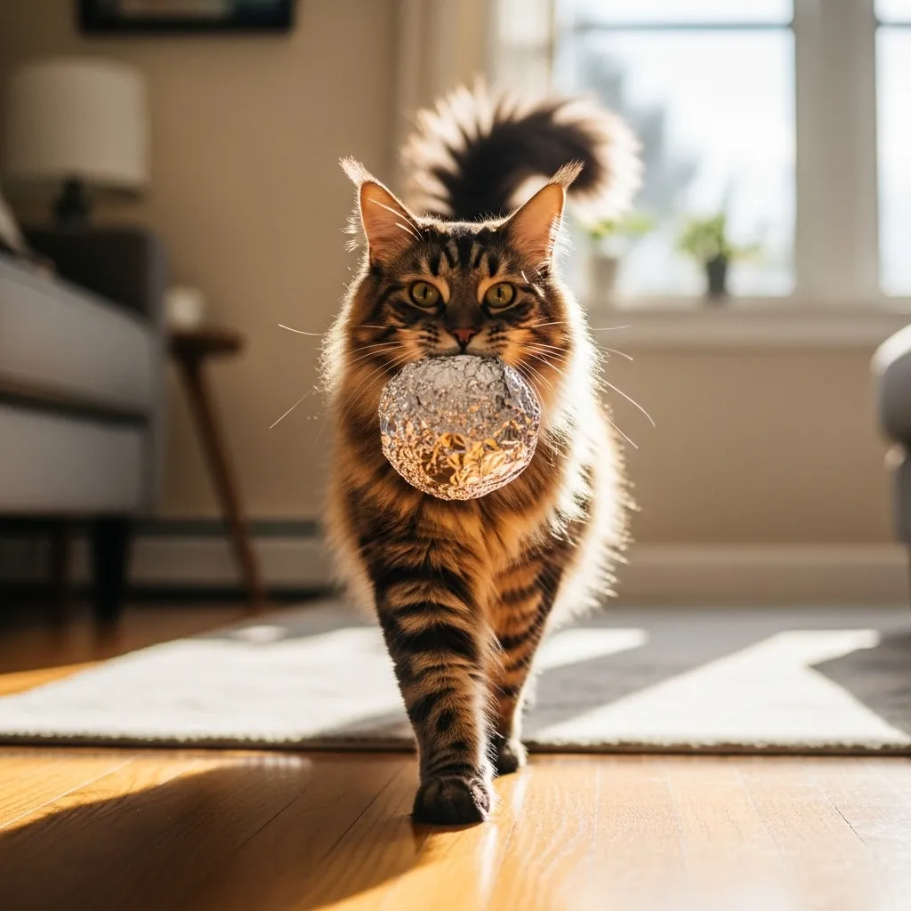 "hunting" a foil ball