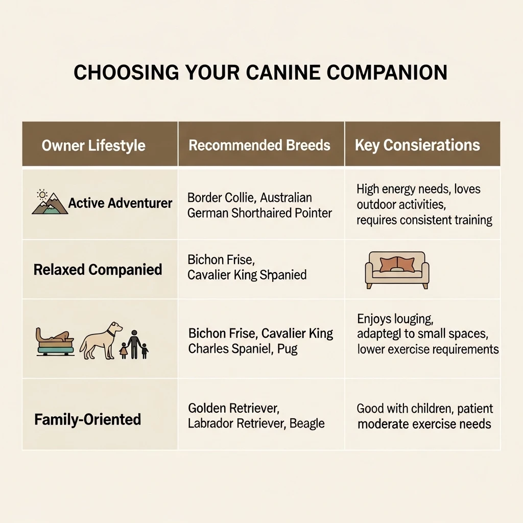 Table matching cat breeds to different owner lifestyle types