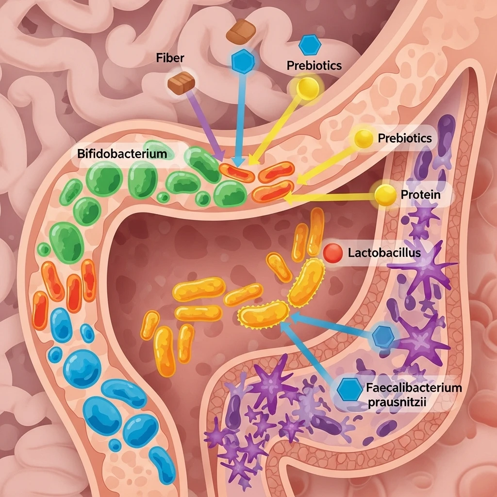 Visualization of feline gut microbiome showing relationship between nutrition and bacterial health