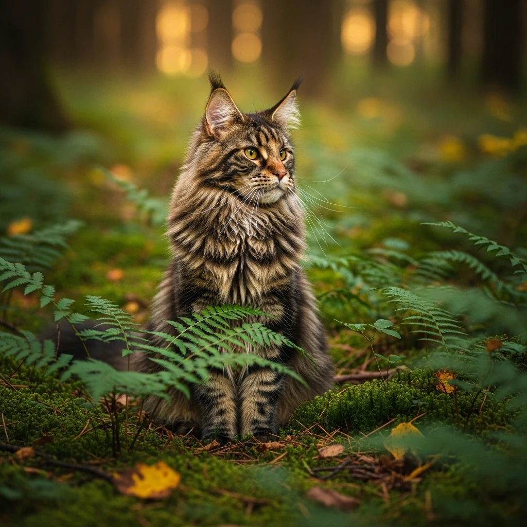Cat in natural environment illustrating nature-inspired naming themes.